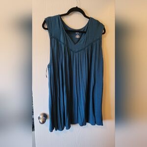 Blue sleeveless top